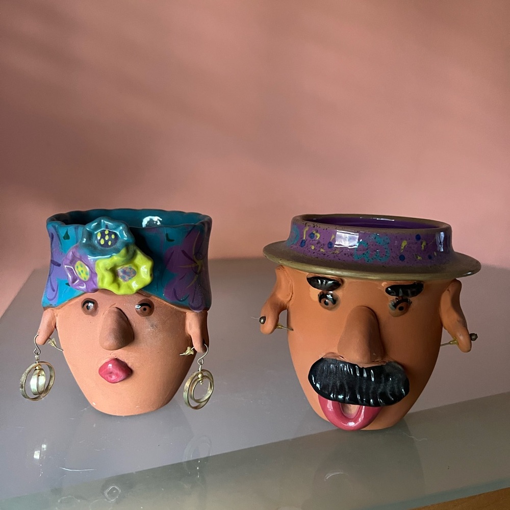 Colorful Face Planters